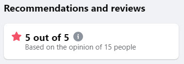 Facebook reviews